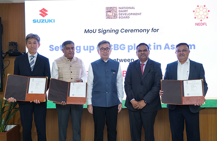 Suzuki Signs Memorandum of Understanding for a New Biogas Plant in Assam, India